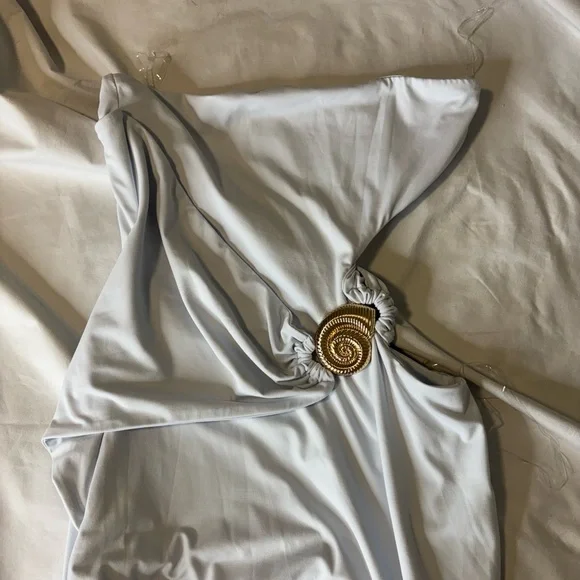 Peppermayo Anetta Maxi Dress Pale Blue - Picture 3 of 4